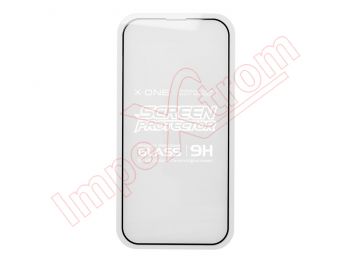 Protector de pantalla de cristal templado 2.5D 9H con marco negro para iPhone 14 pro, a2890